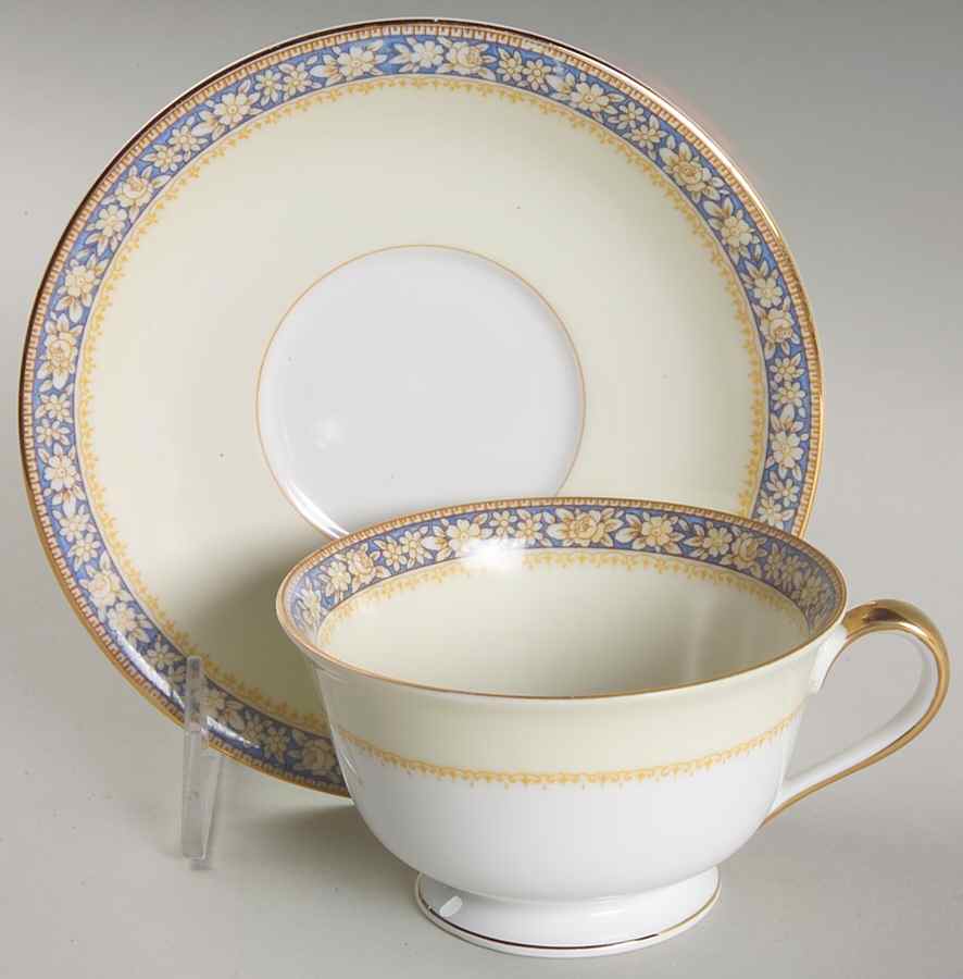 Swansea Footed Cup & Saucer Set by Noritake-1
