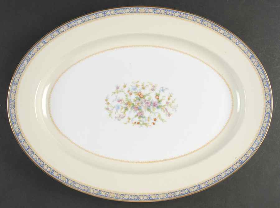 Swansea 16" Oval Serving Platter by Noritake-1