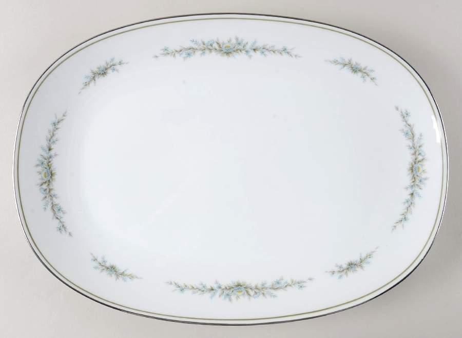 Swansia 15" Oval Serving Platter by Noritake-1