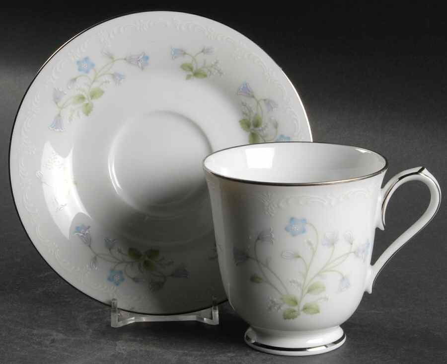 Sweet Violets Footed Cup & Saucer Set by Noritake-1