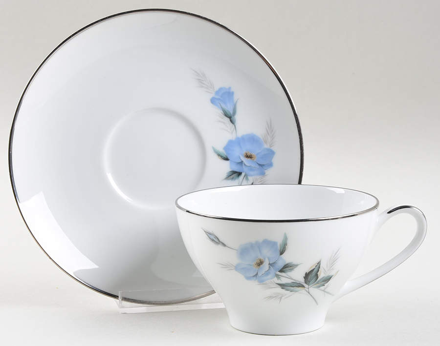 Sylvia Flat Cup & Saucer Set by Noritake-1