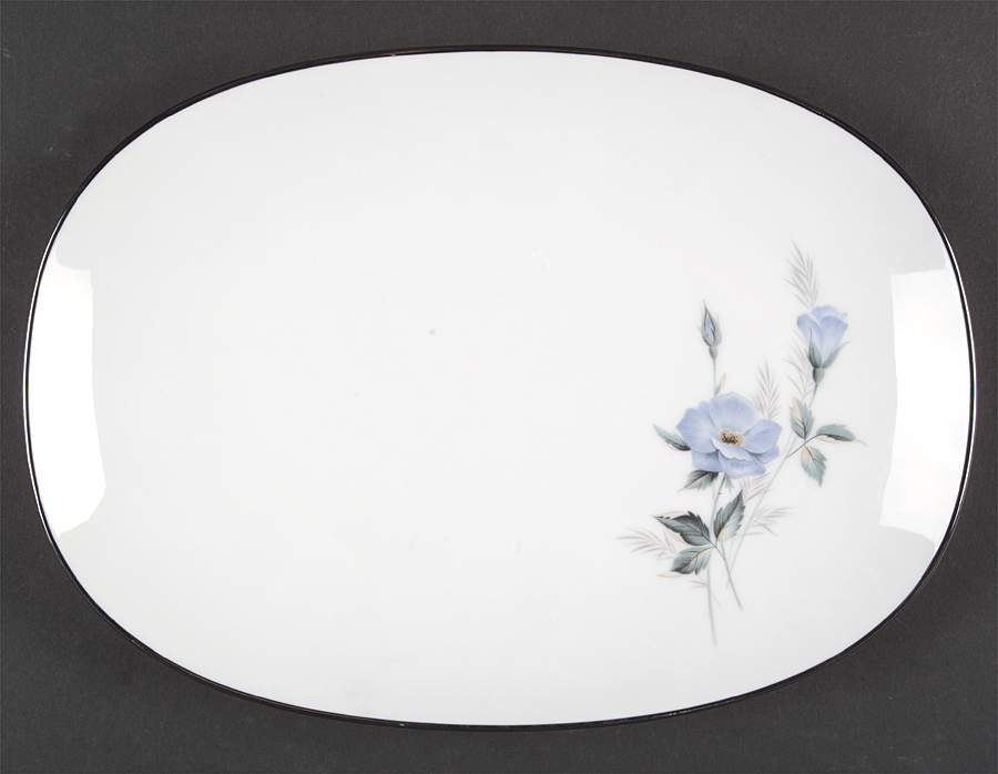 Sylvia 11" Oval Serving Platter by Noritake-1