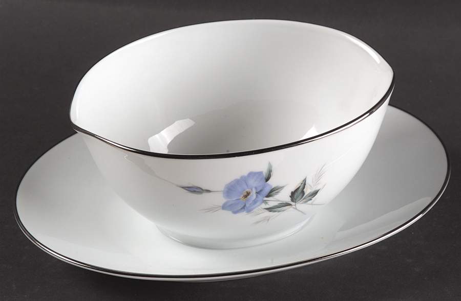 Sylvia Gravy Boat with Attached Underplate by Noritake-1