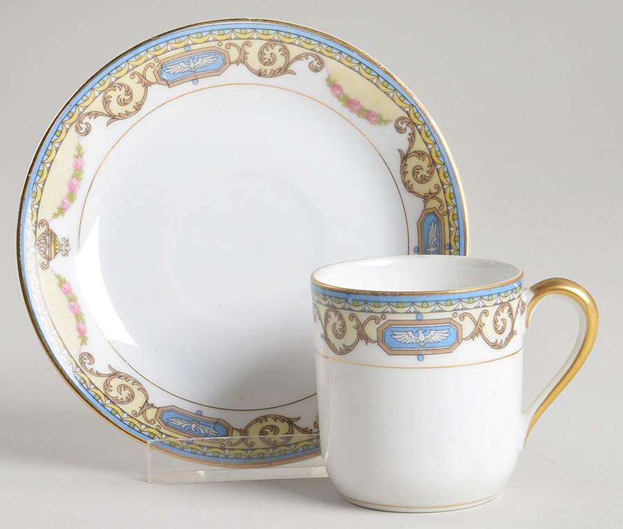 Sylvania Flat Demitasse Cup & Saucer Set by Noritake-1