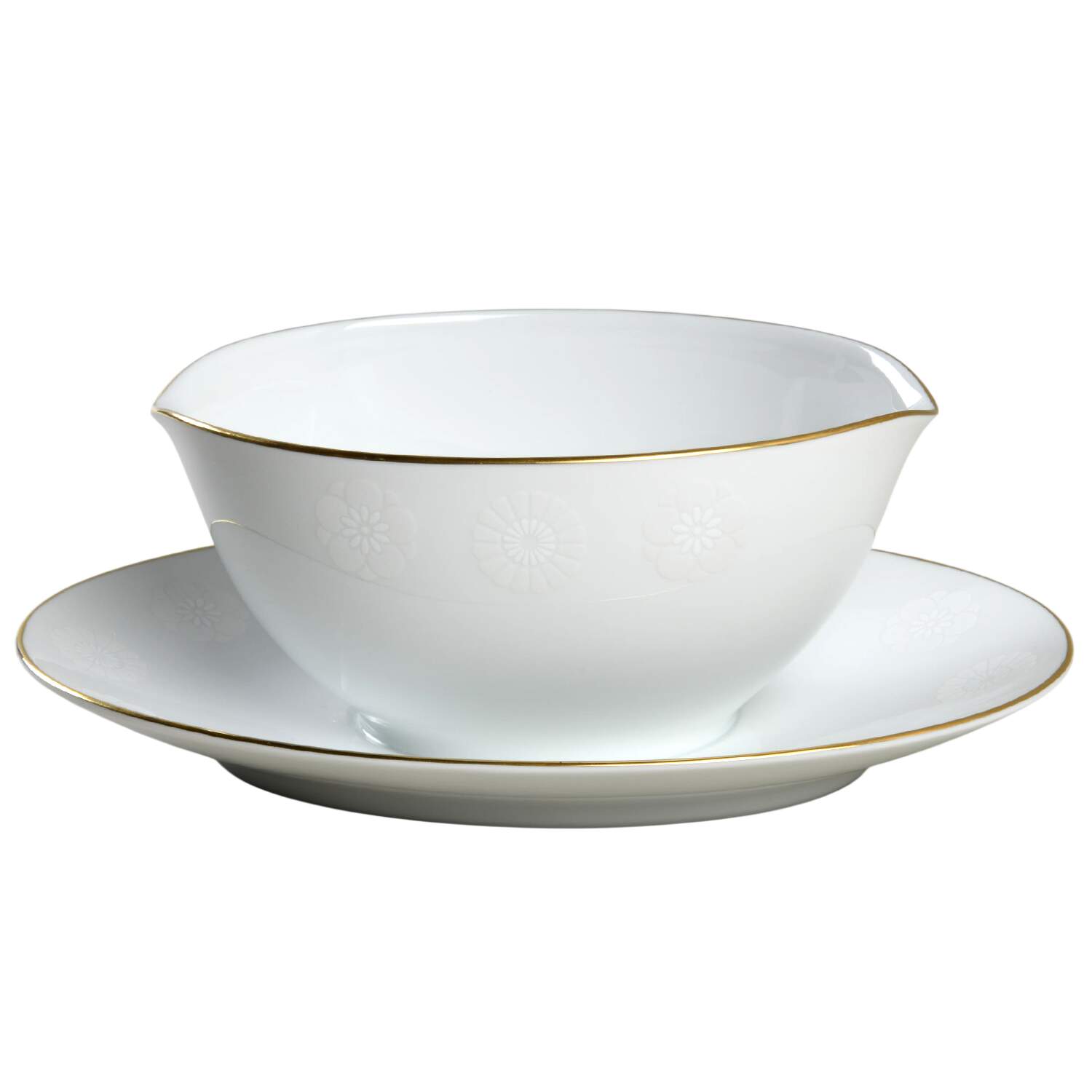 Sylvan Gravy Boat with Attached Underplate by Noritake-1