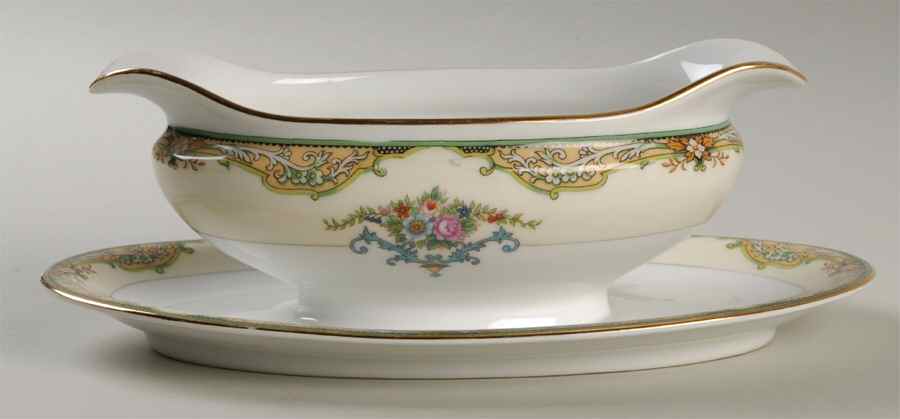 Sylvesta Gravy Boat with Attached Underplate by Noritake-1