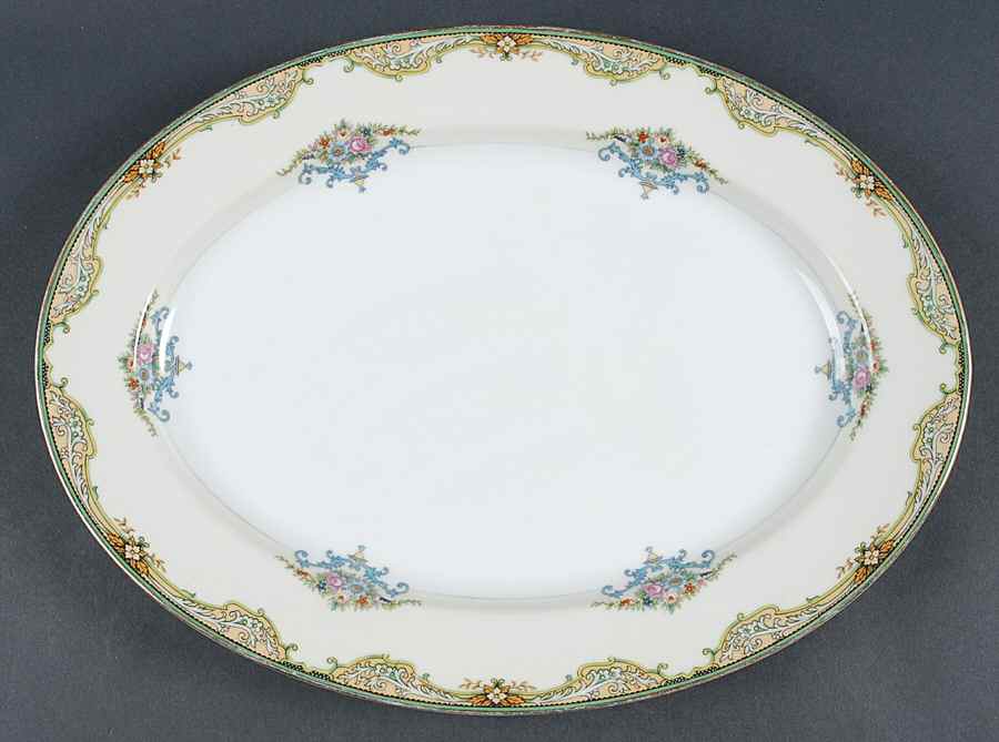 Sylvesta 13" Oval Serving Platter by Noritake-1