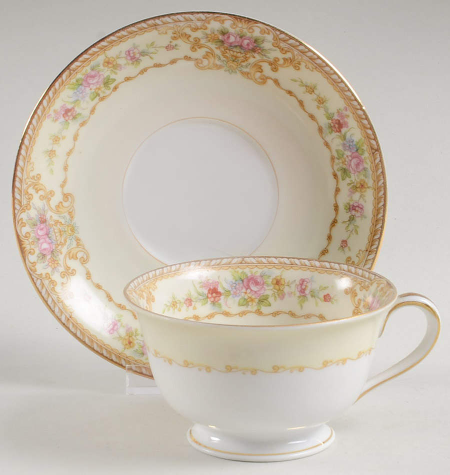 Symphony Footed Cup & Saucer Set by Noritake-1