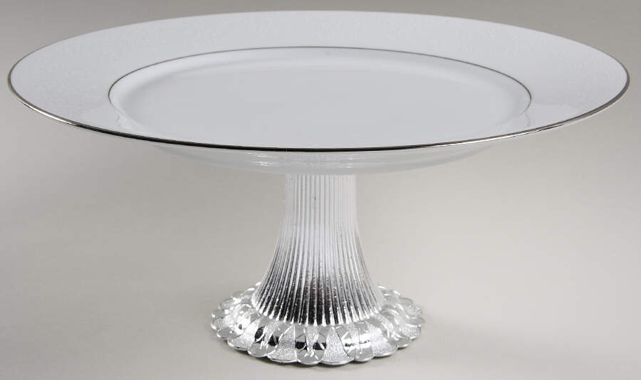 Tahoe Cake Stand with 4"-5" Metal Pedestal  Hc by Noritake-1