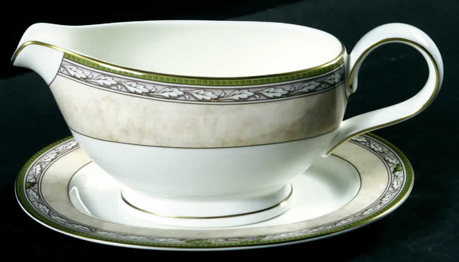 Talara Gravy Boat & Underplate (Relish/Butter) by Noritake-1