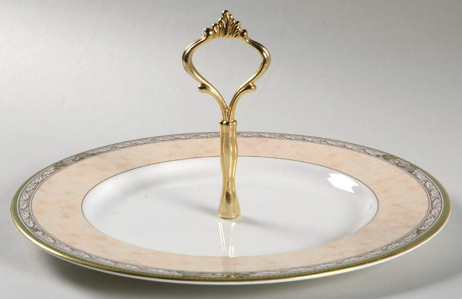 Talara Round Serving Plate with Handle (DP) by Noritake-1