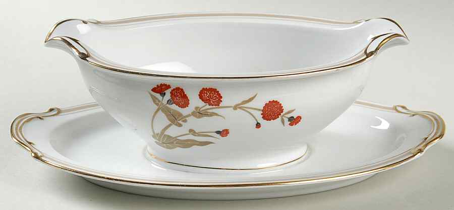 Tamara Gravy Boat with Attached Underplate by Noritake-1