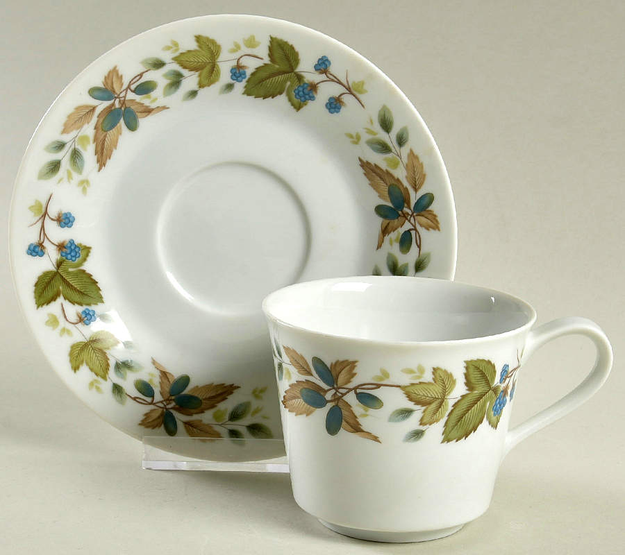 Tara Flat Cup & Saucer Set by Noritake-1