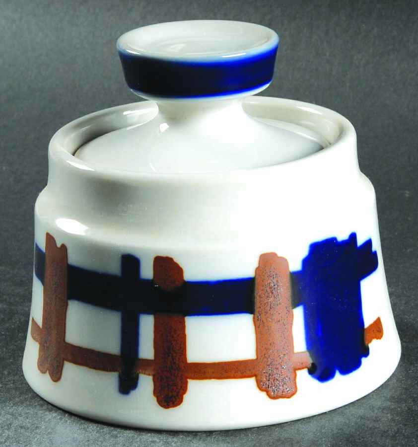 Tartan Sugar Bowl & Lid by Noritake-1