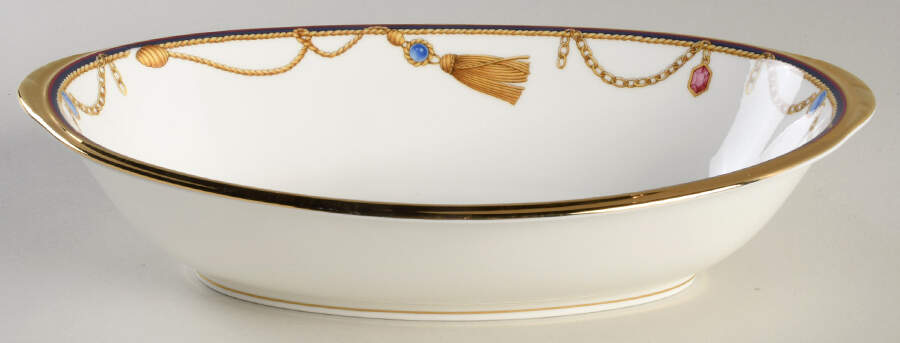 Tassel 10" Oval Vegetable Bowl by Noritake-1