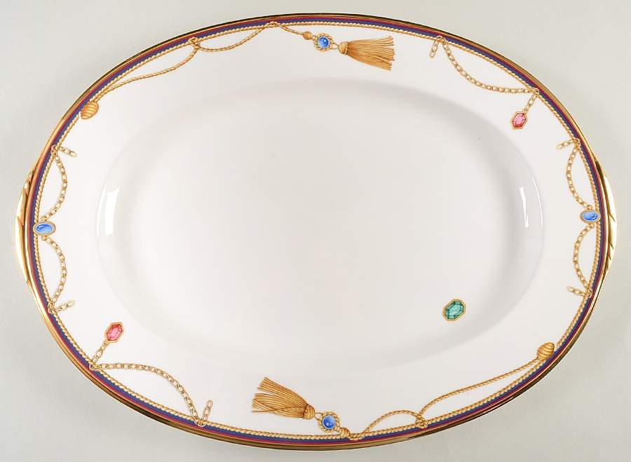 Tassel 16" Oval Serving Platter by Noritake-1
