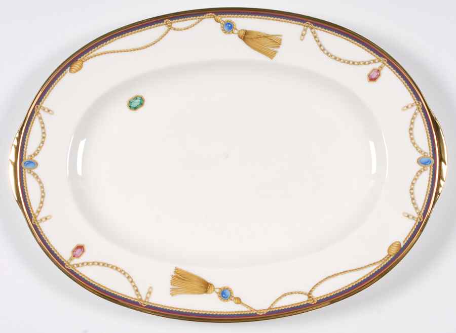 Tassel 14" Oval Serving Platter by Noritake-1