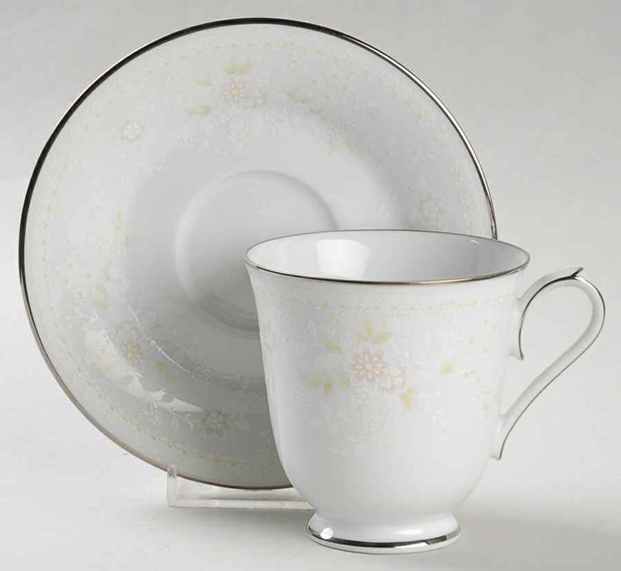 Temptation Footed Cup & Saucer Set by Noritake-1