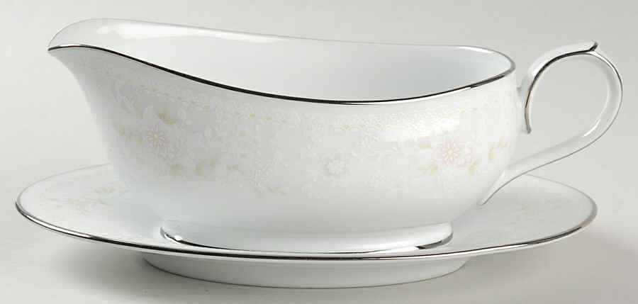 Temptation Gravy Boat & Underplate (Relish/Butter) by Noritake-1