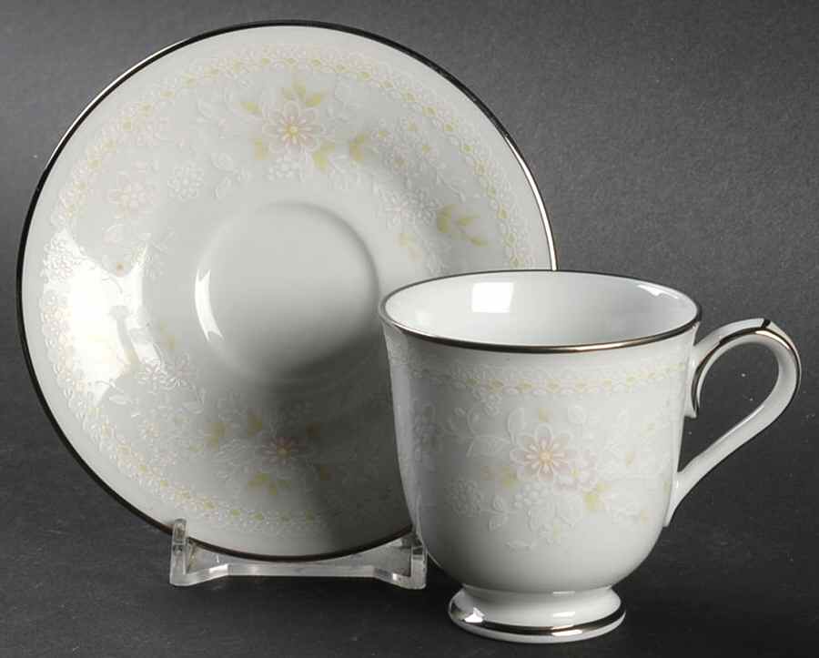 Temptation Footed Demitasse Cup & Saucer Set by Noritake-1