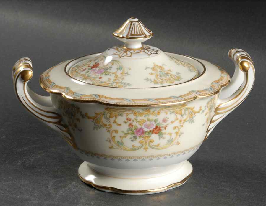 Thalia Sugar Bowl & Lid by Noritake-1