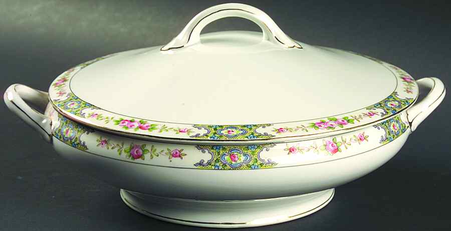 Thelma Bassett Round Covered Vegetable by Noritake-1