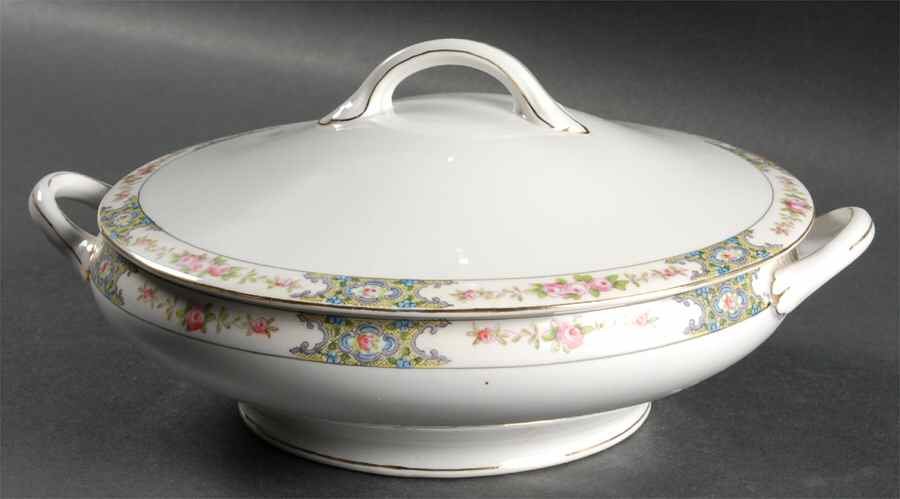 Thelma Bassett Oval Covered Vegetable by Noritake-1