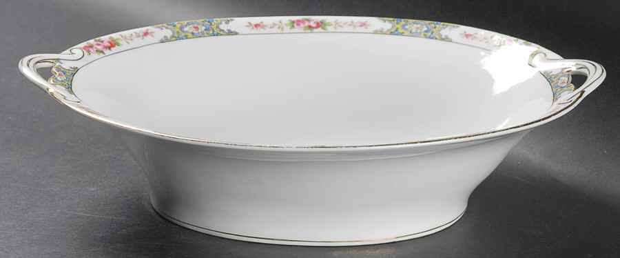 Thelma Bassett 10" Oval Vegetable Bowl by Noritake-1