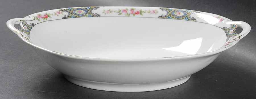 Thelma Bassett 9" Oval Vegetable Bowl by Noritake-1