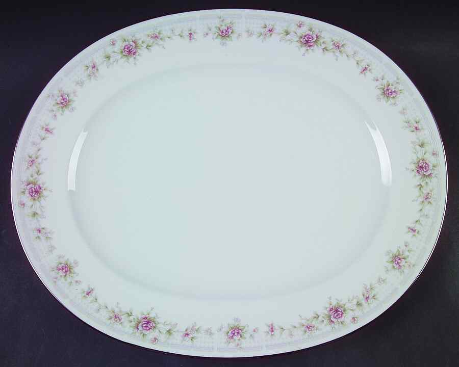 Thornton 15" Oval Serving Platter by Noritake-1