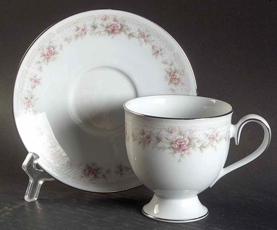 Thornton Footed Cup & Saucer Set by Noritake-1