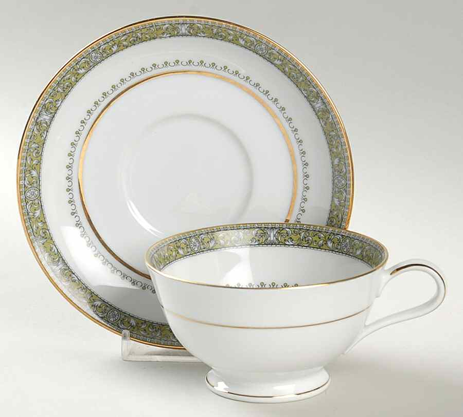 Thurston Footed Cup & Saucer Set by Noritake-1