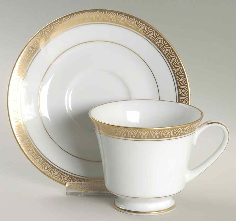 Tiara Footed Cup & Saucer Set by Noritake-1