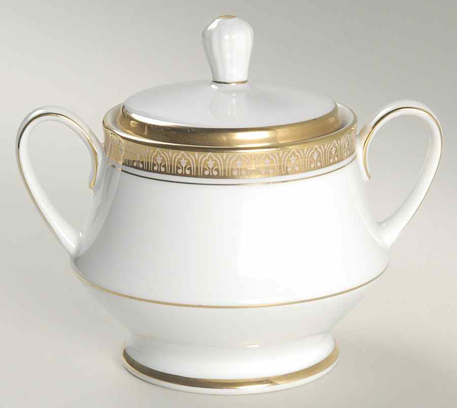 Tiara Sugar Bowl & Lid by Noritake-1