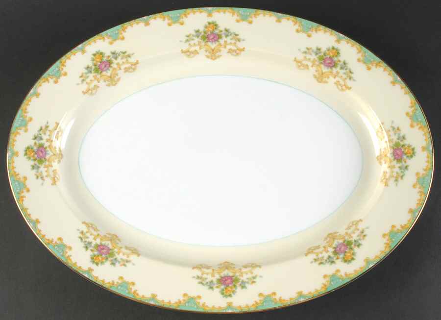 Tiffany 16" Oval Serving Platter by Noritake-1
