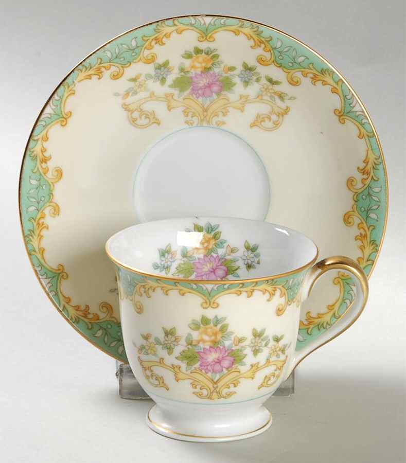 Tiffany Footed Demitasse Cup & Saucer Set by Noritake-1