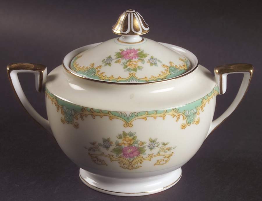 Tiffany Sugar Bowl & Lid by Noritake-1