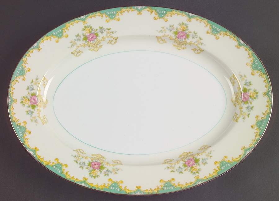 Tiffany 11" Oval Serving Platter by Noritake-1