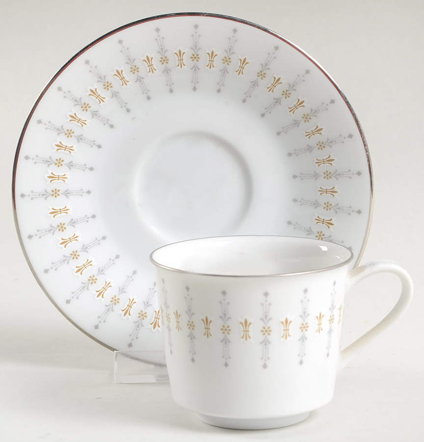 Tiffany Flat Demitasse Cup & Saucer Set by Noritake-1