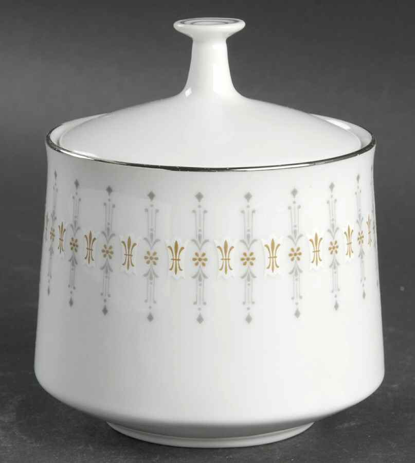 Tiffany Sugar Bowl & Lid by Noritake-1