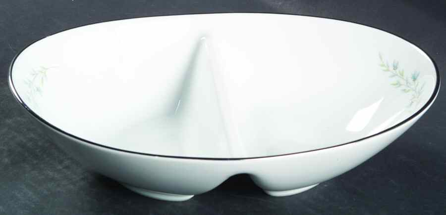 Tilford 10" Oval Divided Vegetable Bowl by Noritake-1
