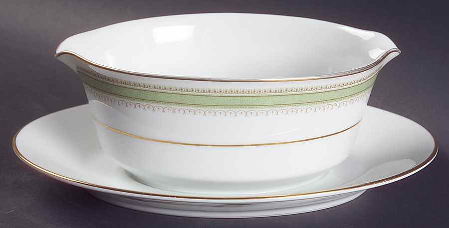 Tisdale Gravy Boat with Attached Underplate by Noritake-1