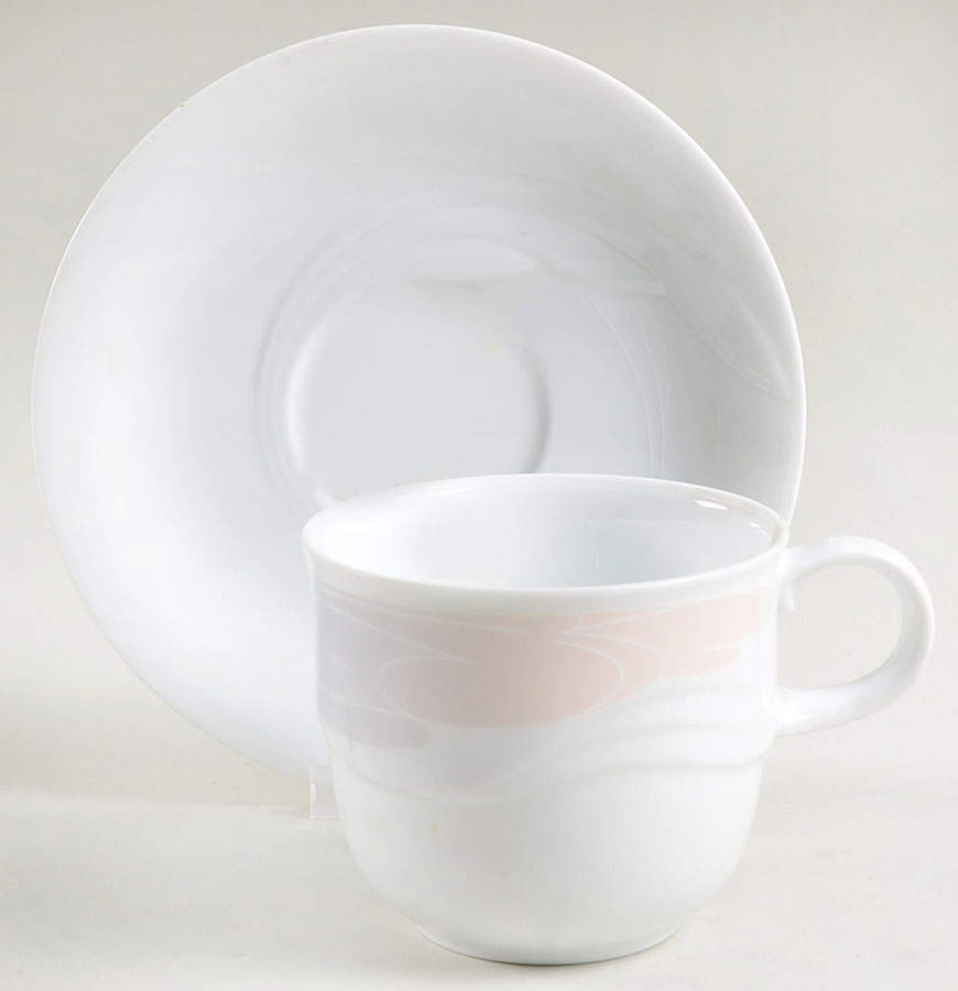 Tidal Song Flat Cup & Saucer Set by Noritake-1
