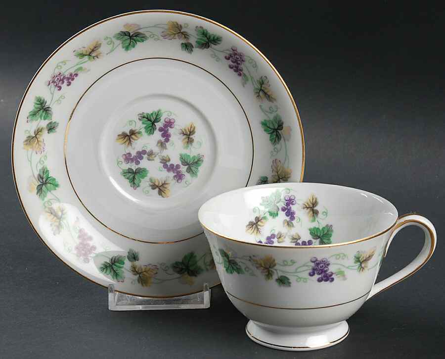 Tokay Footed Cup & Saucer Set by Noritake-1