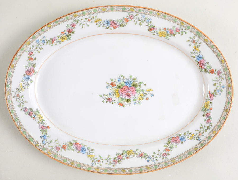 Tokio 11" Oval Serving Platter by Noritake-1