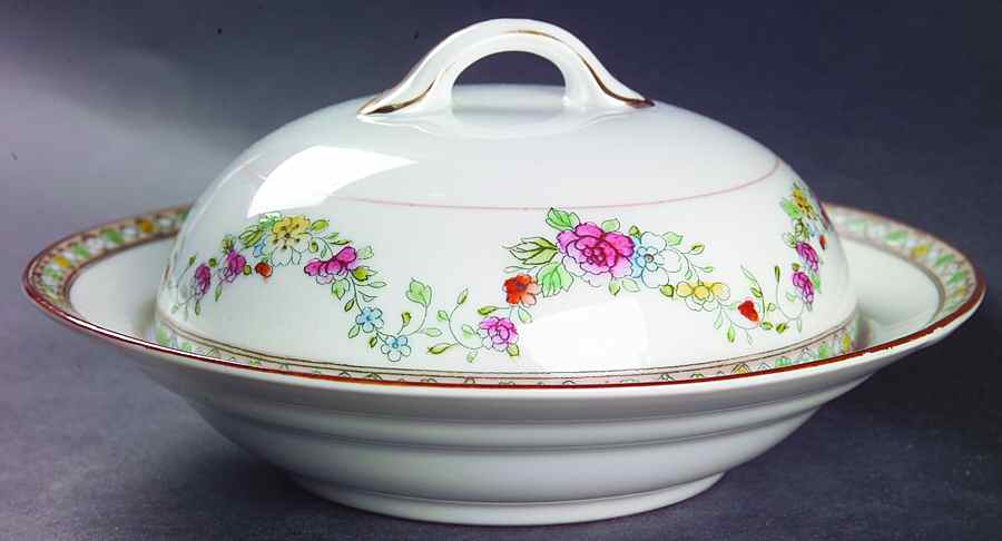 Tokio Round Covered Butter by Noritake-1