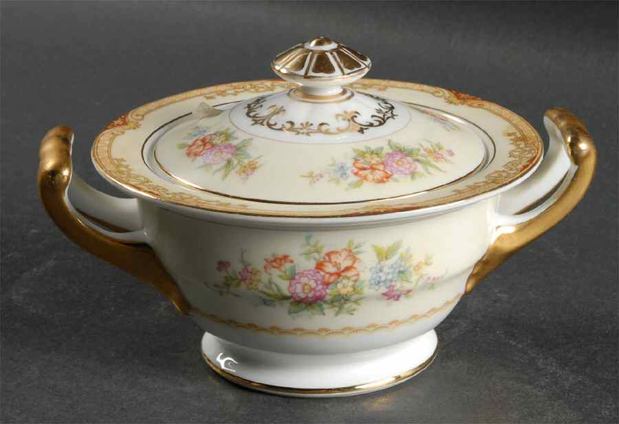 Topaze Sugar Bowl & Lid by Noritake-1