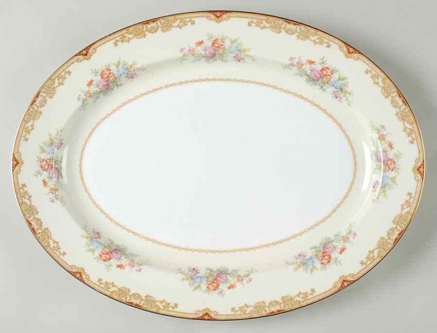 Topaze 16" Oval Serving Platter by Noritake-1