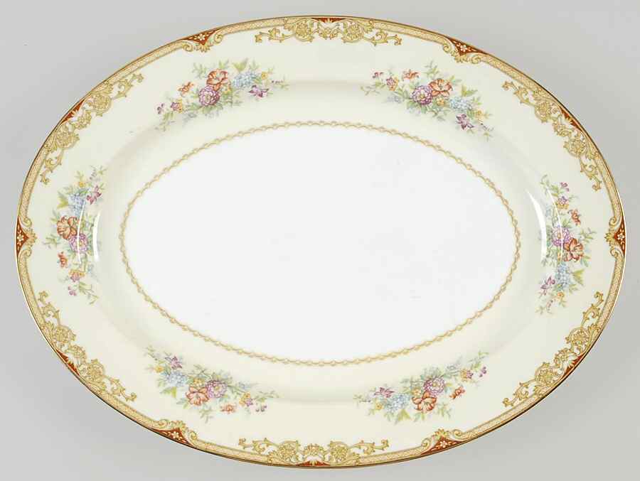 Topaze 13" Oval Serving Platter by Noritake-1