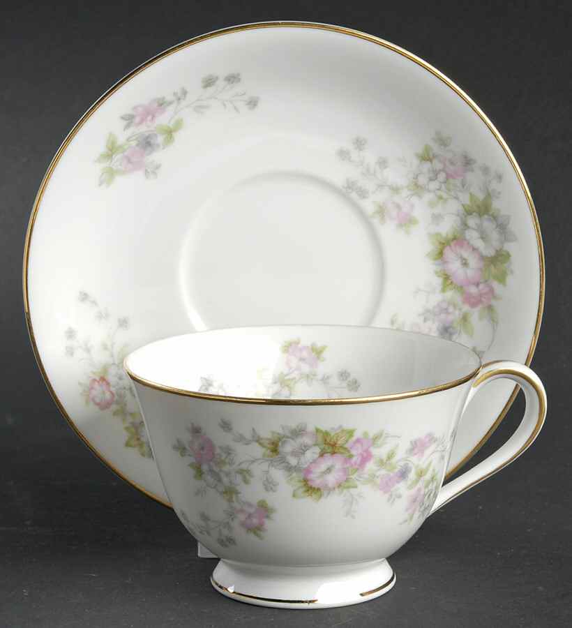 Touraine Footed Cup & Saucer Set by Noritake-1